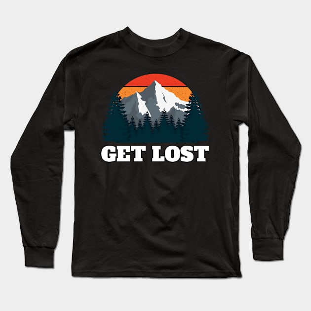 Get Lost Long Sleeve T-Shirt by Rusty-Gate98